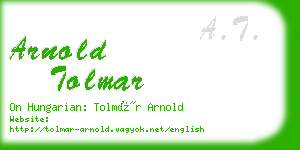arnold tolmar business card